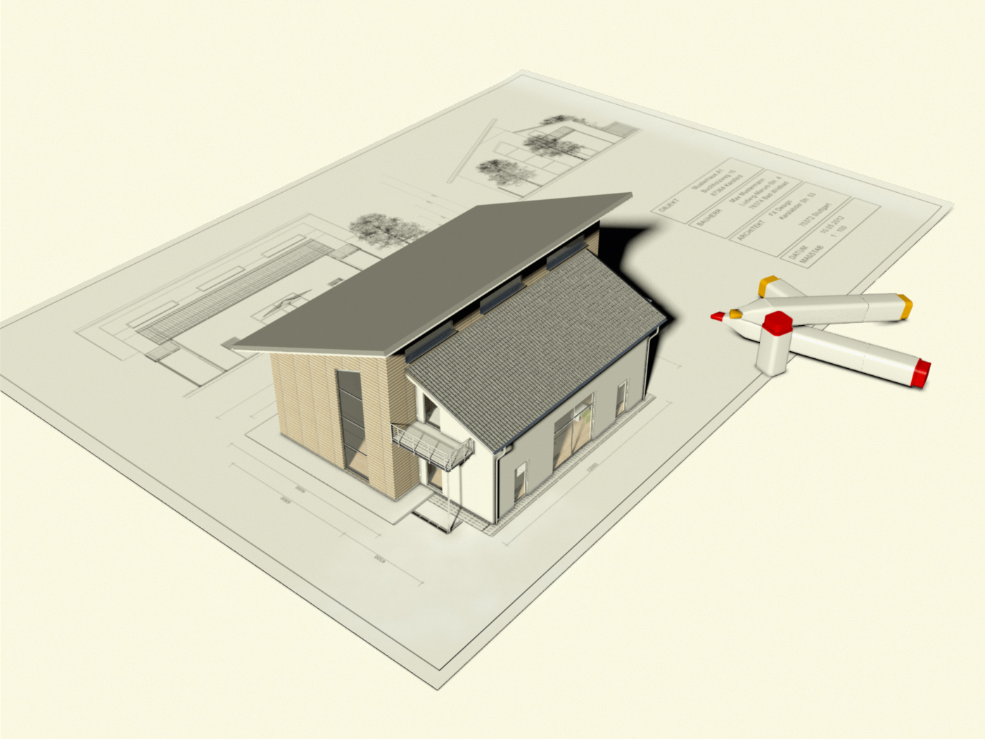 Visualisierung Gebäudeplan FX Design