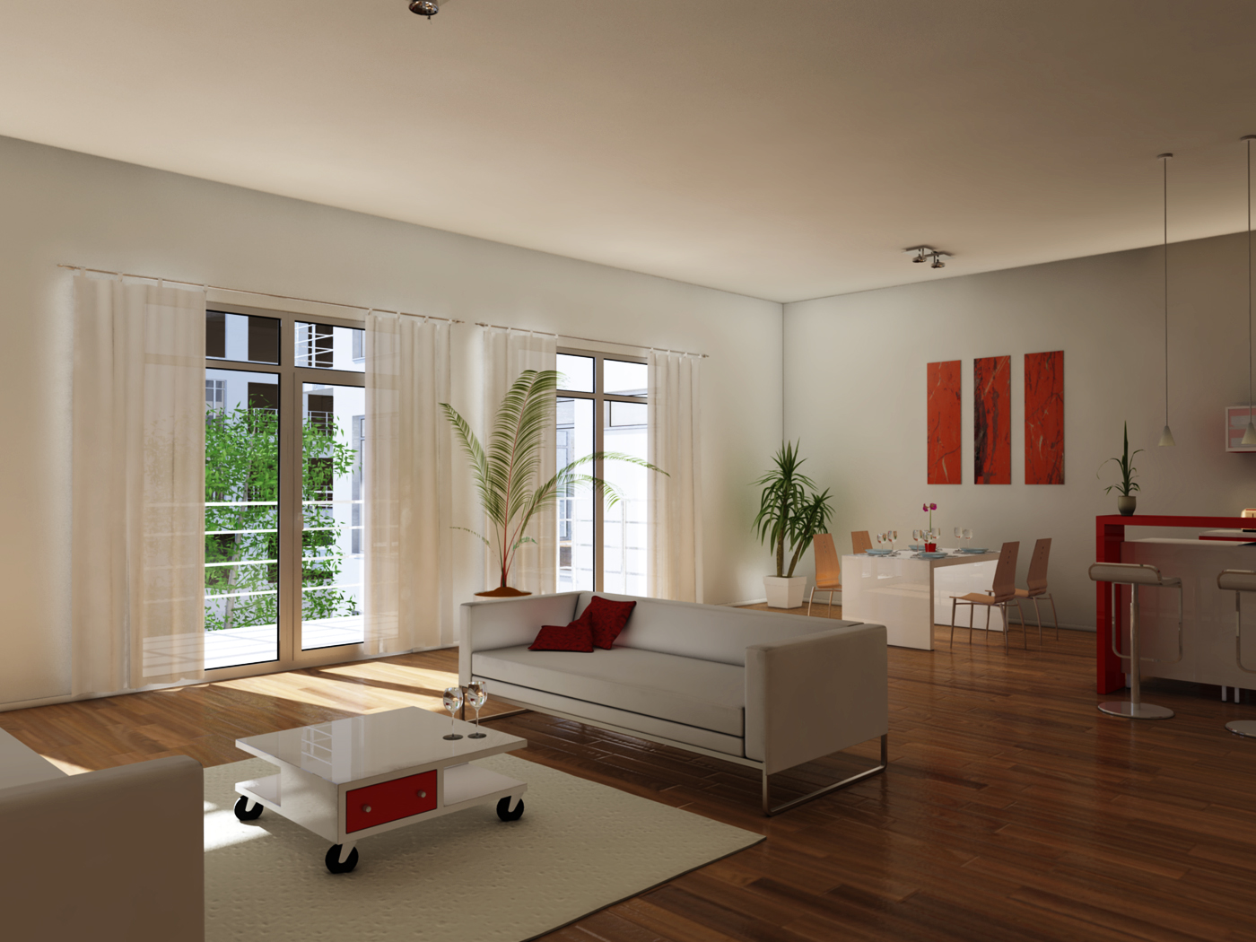 Visualisierung Wohnzimmer FX Design